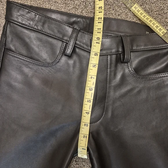 Discounted !Rob Amsterdam  "DUSCOUNTED" Men's Black Leather Pants - Picture 3 of 16